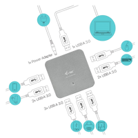 ITec USB 30 Metal Charging HUB 7 Puertos  Hub USB