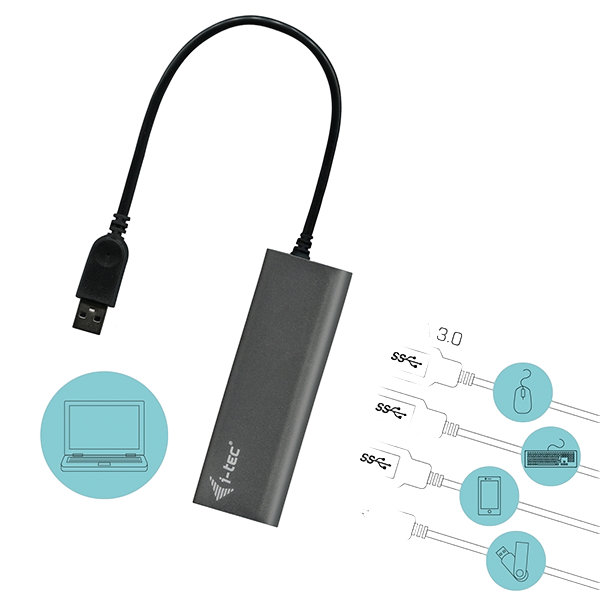 ITec USB 30 4 puertos U3HUB448  Hub usb ITec USB 30 4 puertos U3HUB448  Hub usb