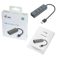 ITec USB 30 HUB 4 Puertos Metal  Adaptador