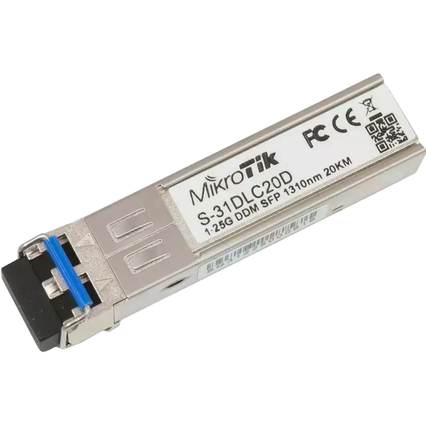 MikroTik S31DLC20D Módulo SFP 125G Monomodo 20km LC MikroTik S31DLC20D Módulo SFP 125G Monomodo 20km LC