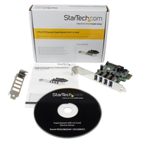 StarTechcom PCIE 4 USB 30 con UASP Adaptador StarTechcom PCIE 4 USB 30 con UASP Adaptador