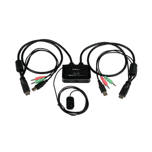 StarTechcom Switch KVM 2 puertos HDMI USB Conmutador StarTechcom Switch KVM 2 puertos HDMI USB Conmutador