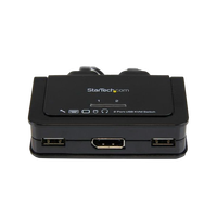 StarTechcom Switch KVM 2 puertos DisplayPort DP USBio  KVM