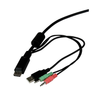 StarTechcom Switch KVM 2 puertos DisplayPort DP USBio  KVM