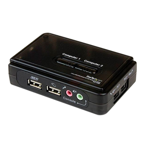 StarTechcom conmutador KVM de 2 puertos VGA con audio KVM StarTechcom conmutador KVM de 2 puertos VGA con audio KVM