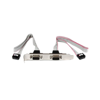 StarTechcom Cabezal Bracket 2 puertos COM de Serie Serial