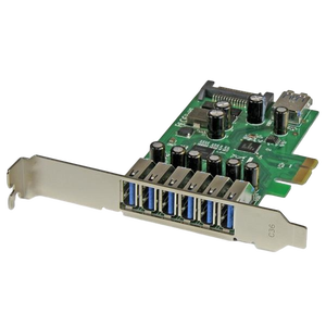 StarTechcom PCIE 7 puertos USB 30 Adaptador StarTechcom PCIE 7 puertos USB 30 Adaptador