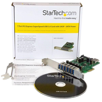 StarTechcom PCIE 7 puertos USB 30  Adaptador