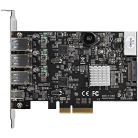 StarTechcom PCIE USB 31 a X 3 USb C x1  Adaptador
