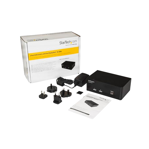 StarTechcom 2 puertos displyaport 4K KVM StarTechcom 2 puertos displyaport 4K KVM