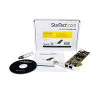 StarTechcom Tarjeta de Red PCIE 2XRJ45