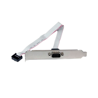 StarTechcom Adaptador Bracket Serie DB9 RS232 a IDC 10