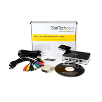 StarTechcom Capturadora de Vídeo USB 30 a HDMI DVI VGA y