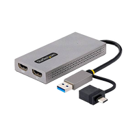 StarTechcom Adaptador Convertidor USB 30 a 2 Pantallas HDMI WindowsMac