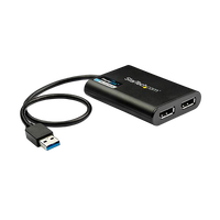 StarTechcom Adaptador Gráfico Externo USB 30 a DisplayPort Doble 4K60