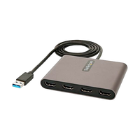 StarTechcom Adaptador USB 30 a 4x HDMI  USBA a 4 Monitores  1080p