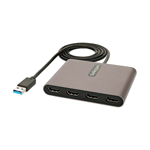 StarTechcom Adaptador USB 30 a 4x HDMI  USBA a 4 Monitores  1080p