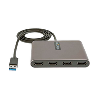StarTechcom Adaptador USB 30 a 4x HDMI  USBA a 4 Monitores  1080p