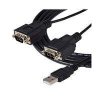 StarTechcom Cable Adaptador FTDI USB a Serie de 2 Puertos
