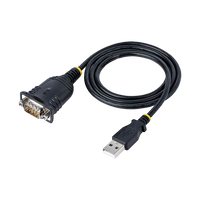 StarTechcom Cable de 1m USB a Serie Adaptador USB a Serial Win y Mac