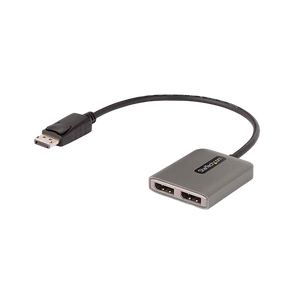 StarTechcom Hub Multiplicador MST de 2 Puertos DisplayPort  Divisor DP