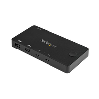 StarTechcom Switch Conmutador KVM USB Tipo C 2 Puertos HDMI  USB Type C