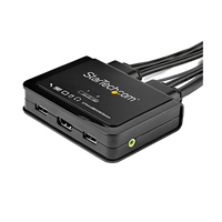 StarTechcom Switch KVM de 2 Puertos HDMI con Cables Incorporados 4K60Hz