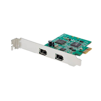 StarTechcom Tarjeta PCI Express de 2 Puertos FireWire  1394a
