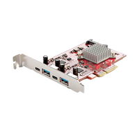 StarTechcom Tarjeta PCIe 4 Puertos USB 31 2x USBC 2x USBA  Tipo C