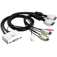 Trendnet TK214i 2 PC DVI USB  Audio  KVM