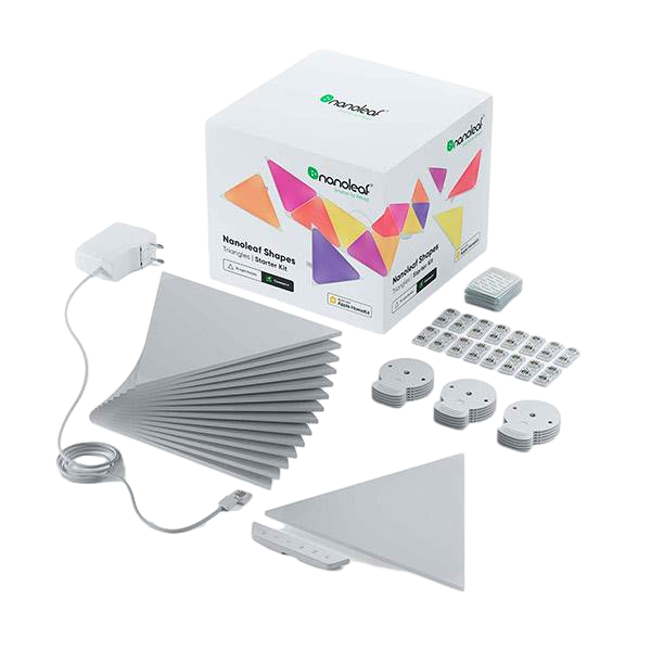 Nanoleaf shapes triangles starterkit 15 unidades Paneles LED Nanoleaf shapes triangles starterkit 15 unidades Paneles LED