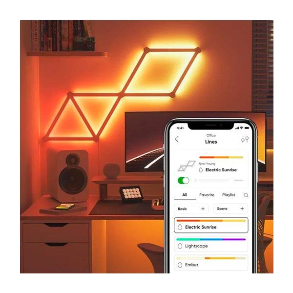 Nanoleaf lines starter kit 9 unidades Paneles LED Nanoleaf lines starter kit 9 unidades Paneles LED