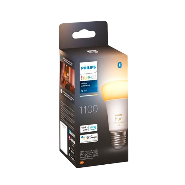 Philips Hue Blanco Cálido 2700K A60 E27 95W Bombilla Inteligente Philips Hue Blanco Cálido 2700K A60 E27 95W Bombilla Inteligente