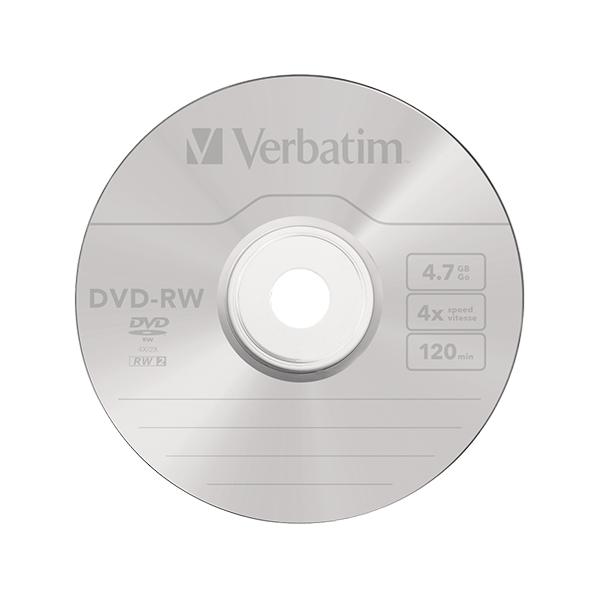 Verbatim DVDRW 4x Pack 5u 47GB DVD Verbatim DVDRW 4x Pack 5u 47GB DVD
