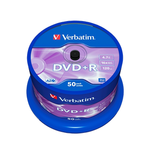 Verbatim DVDR 16x Advanced AZO Bobina 50u 47GB DVD Verbatim DVDR 16x Advanced AZO Bobina 50u 47GB DVD
