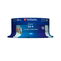 Verbatim BDR 6x Bobina 25u 25GB Imprimible BluRay Verbatim BDR 6x Bobina 25u 25GB Imprimible BluRay