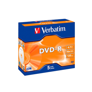 Verbatim DVDR 16x Advanced AZO Bobina 5u 47GB DVD