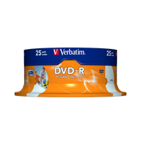DVDR Verbatim Imprimible 16X Tarrina25uds DVDR Verbatim Imprimible 16X Tarrina25uds