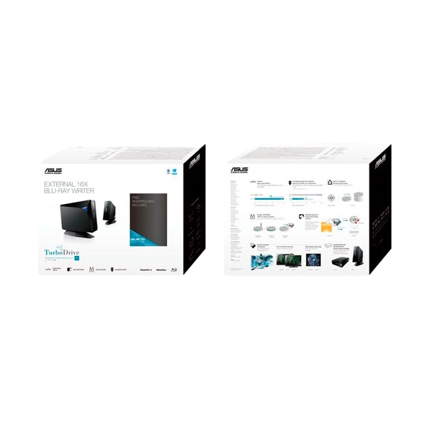 ASUS TurboDrive BW16D1HU PRO Blu Ray USB 31 Grabadora ASUS TurboDrive BW16D1HU PRO Blu Ray USB 31 Grabadora