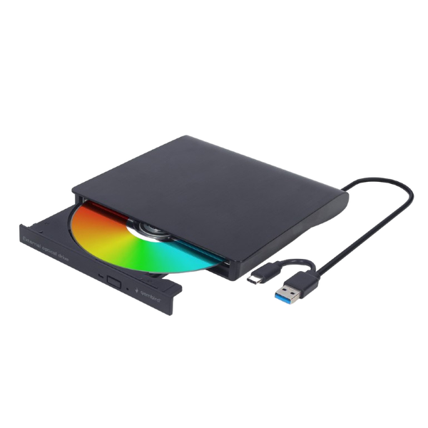 Gembird DVDUSB03 Grabadora Externa USBC  USB 30 Negro Gembird DVDUSB03 Grabadora Externa USBC  USB 30 Negro