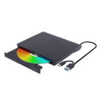 Gembird DVDUSB03 Grabadora Externa USBC  USB 30 Negro