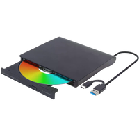 Gembird DVD-USB-031 Externa USB-C / USB 3.0 Negro - Grabadora