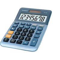 Casio MS80E Calculadora de Escritorio Pantalla LCD de 8 dígitos Solar y Pilas Color Azul Casio MS80E Calculadora de Escritorio Pantalla LCD de 8 dígitos Solar y Pilas Color Azul
