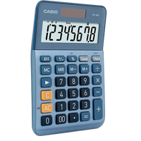 Casio MS80E Calculadora de Escritorio Pantalla LCD de 8 dígitos Solar y Pilas Color Azul Casio MS80E Calculadora de Escritorio Pantalla LCD de 8 dígitos Solar y Pilas Color Azul