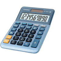 Casio MS100EM Calculadora de Escritorio Pantalla LCD de 10 dígitos Solar y Pilas Color Azul Casio MS100EM Calculadora de Escritorio Pantalla LCD de 10 dígitos Solar y Pilas Color Azul