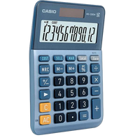 Casio MS120EM Calculadora de Escritorio Pantalla LCD de 12 dígitos Solar y Pilas Color Azul Casio MS120EM Calculadora de Escritorio Pantalla LCD de 12 dígitos Solar y Pilas Color Azul