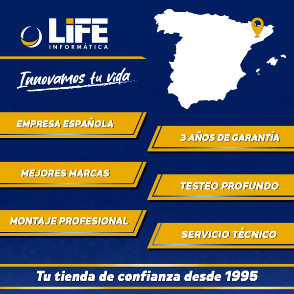 ILIFE Professional Hundred  PC Office  Intel i7 14700K  1TB SSD M2 NVMe Gen4  32GB Memoria RAM DDR5 6000MHz ILIFE Professional Hundred  PC Office  Intel i7 14700K  1TB SSD M2 NVMe Gen4  32GB Memoria RAM DDR5 6000MHz