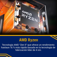 ILIFE Efficient Fifty Plus  PC Office  AMD Ryzen 5 8600G  1TB SSD M2 NVMe  16GB Memoria RAM DDR5 6000MHz