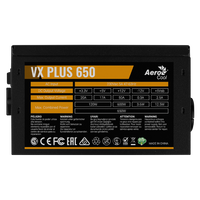 AerooCool VX PLUS 650  Fuente de Alimentación ATX 650W 12V