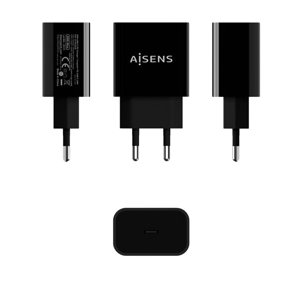 Aisens A1100538 20W USBC Negro Cargador USB Aisens A1100538 20W USBC Negro Cargador USB